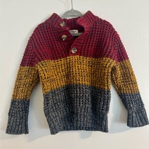 Cat & Jack Red and Yellow Knit Sweater